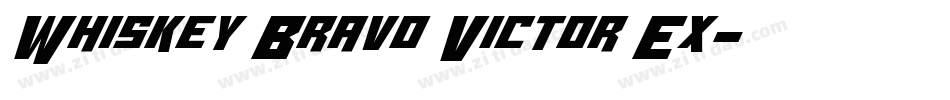 Whiskey Bravo Victor Ex字体转换